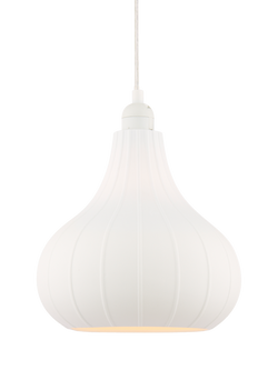 John Lewis Tear Drop Porcelain Easy-to-Fit Ceiling Shade, White, White