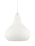 John Lewis Tear Drop Porcelain Easy-to-Fit Ceiling Shade, White