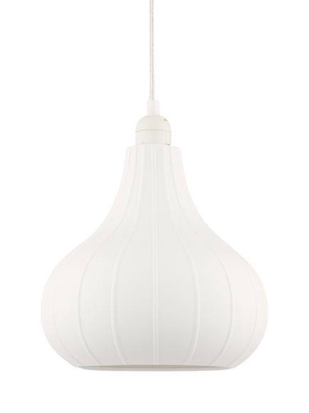 John Lewis Tear Drop Porcelain Easy-to-Fit Ceiling Shade, White - view 2, White