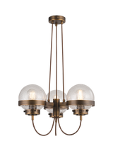 John Lewis Vintage Spaceship 3 Arm Ceiling Light, Antique Bronze