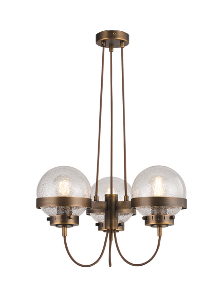 John Lewis Vintage Spaceship 3 Arm Ceiling Light, Antique Bronze, Antique Bronze