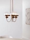 John Lewis Vintage Spaceship 3 Arm Ceiling Light, Antique Bronze