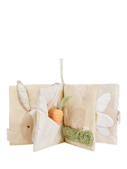 Avery Row Bunny Tales Fabric Baby Book - view 2, Multi
