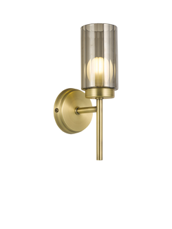 John Lewis Brompton Single Wall Light, Antique Brass, Antique Brass