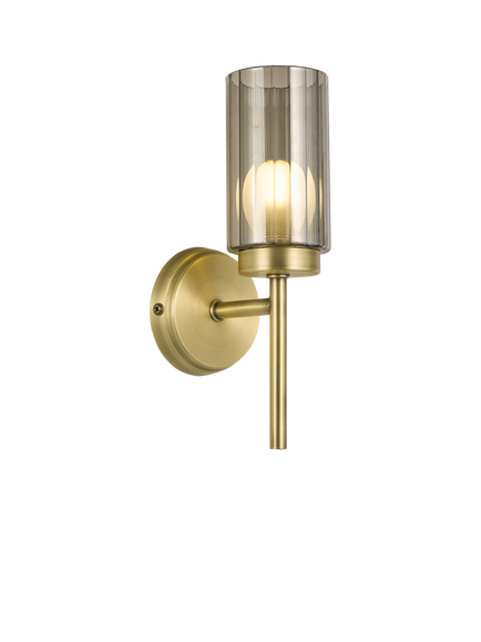 John Lewis Brompton Single Wall Light, Antique Brass, Antique Brass