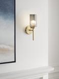 John Lewis Brompton Single Wall Light, Antique Brass