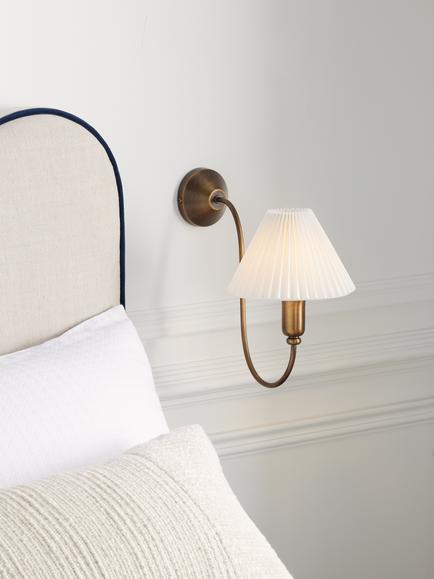 John Lewis Candelabra Wall Light, Antique Bronze - view 2, Antique Bronze