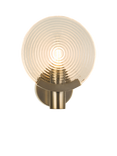John Lewis Cast Glass Disc Wall Light, Antique Bronze