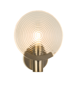 John Lewis Cast Glass Disc Wall Light, Antique Bronze, Antique Bronze