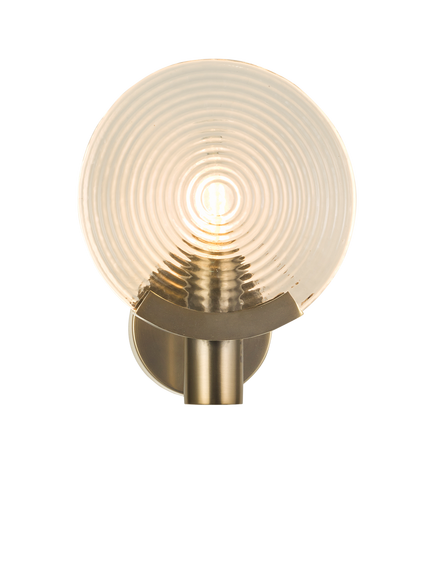 John Lewis Cast Glass Disc Wall Light, Antique Bronze, Antique Bronze