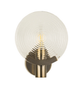 John Lewis Cast Glass Disc Wall Light, Antique Bronze