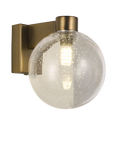 John Lewis Modern Lux Bubble Single Wall Light, Satin Bronze