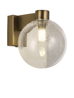 John Lewis Modern Lux Bubble Single Wall Light, Satin Bronze