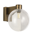 John Lewis Modern Lux Bubble Single Wall Light, Satin Bronze