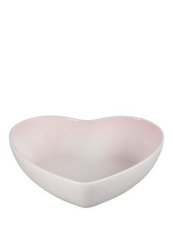 Le Creuset Stoneware Heart Serving Bowl, 30cm, Shell Pink, Shell Pink