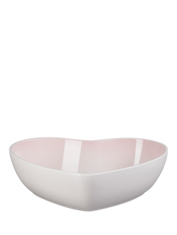 Le Creuset Stoneware Heart Serving Bowl, 30cm, Shell Pink - view 2, Shell Pink