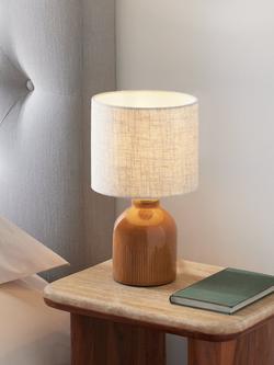 John Lewis Carlow Table Lamp, Set of 2 - view 2, Caramel