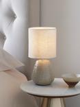 John Lewis Elwood Table Lamp, Set of 2, Greige