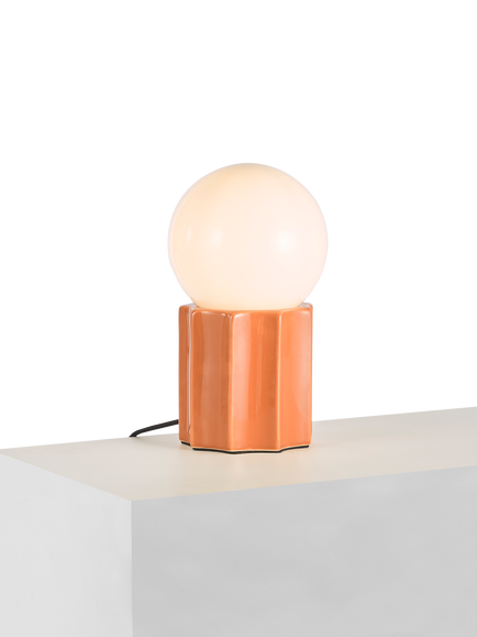 John Lewis Poco Ceramic Table Lamp, Auburn
