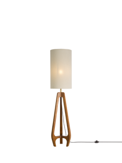 John Lewis Dakota Mini Floor Lamp, Walnut