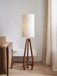 John Lewis Dakota Mini Floor Lamp, Walnut
