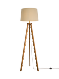 John Lewis Wiggle Tripod Floor Lamp, Walnut