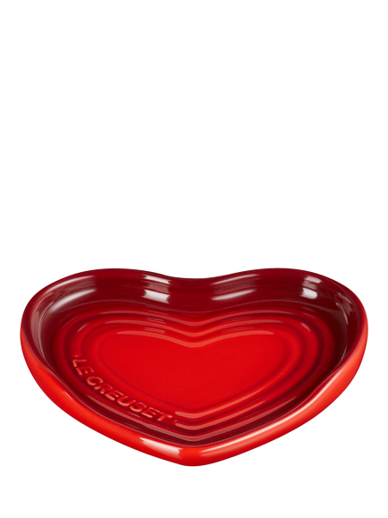 Le Creuset Heart Stoneware Spoon Rest, Cerise