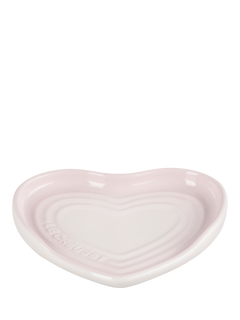 Le Creuset Heart Stoneware Spoon Rest, Shell Pink
