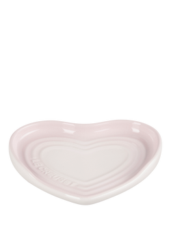 Le Creuset Heart Stoneware Spoon Rest, Shell Pink