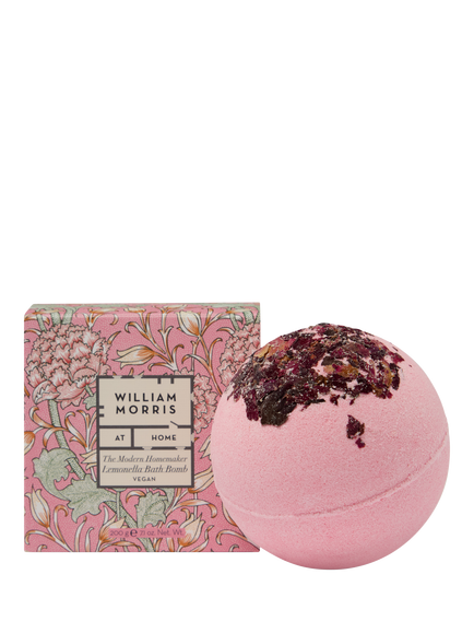 William Morris At Home Rose Petal Bath Bomb, 200g, Multi