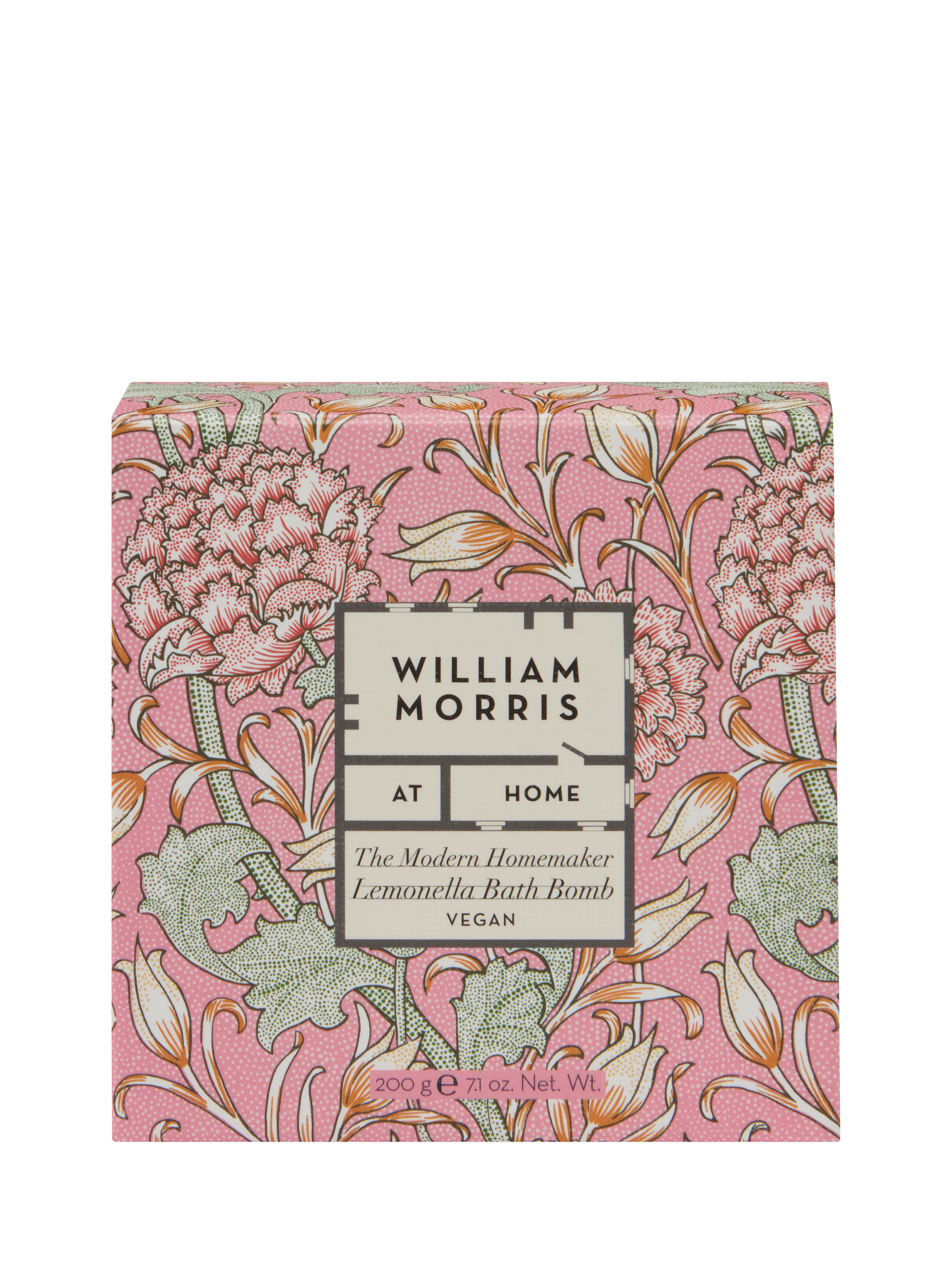 Product image 2 of 4, which shows William Morris At Home Rose Petal Bath Bomb, 200g
