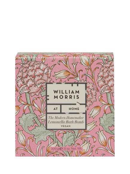 William Morris At Home Rose Petal Bath Bomb, 200g - view 2, Multi