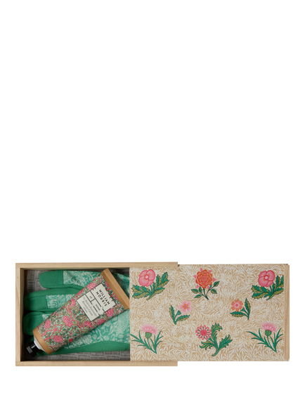 William Morris At Home Strawberry Thief Gardening Set - view 2, Green