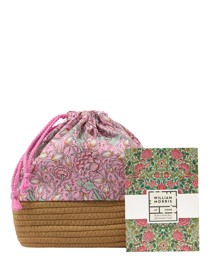William Morris At Home Wild Tulip Wellness Wash Bag, Pink