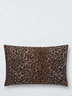 John Lewis Leopard Weave Cushion, Multi, Multi