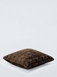 John Lewis Zebra Chenille Cushion, Cocoa