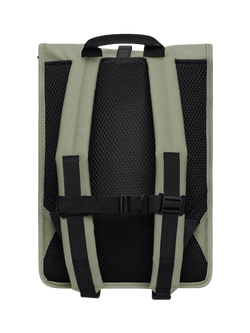 Rains Waterproof Rolltop Rucksack, 17L, Grey - view 2, Drift