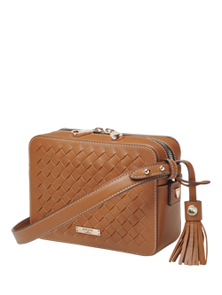 Aspinal of London Leather Camera Cross Body Bag - view 2, Tan
