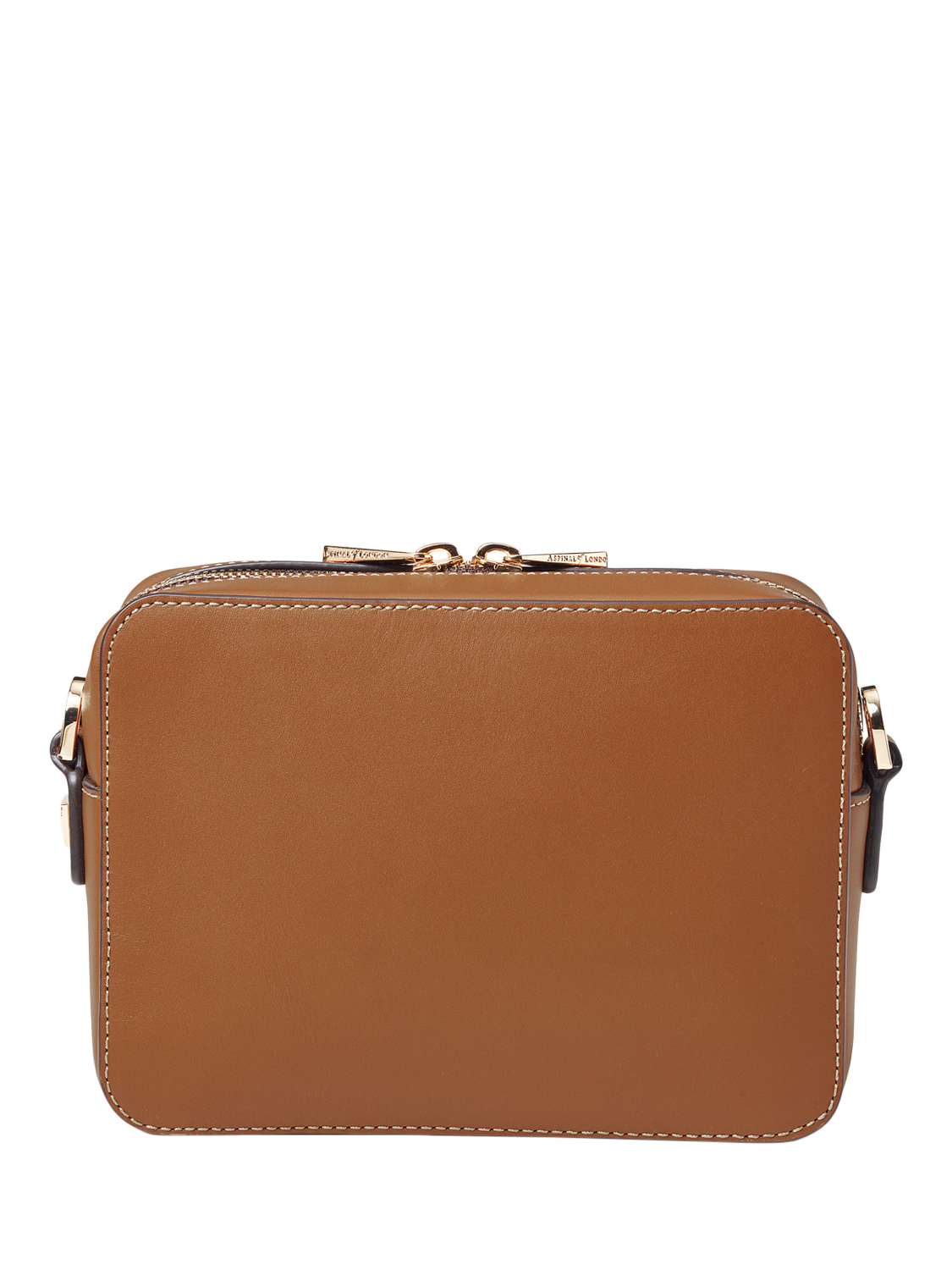 Product image 3 of 4, which shows Aspinal of London Leather Camera Cross Body Bag, Tan