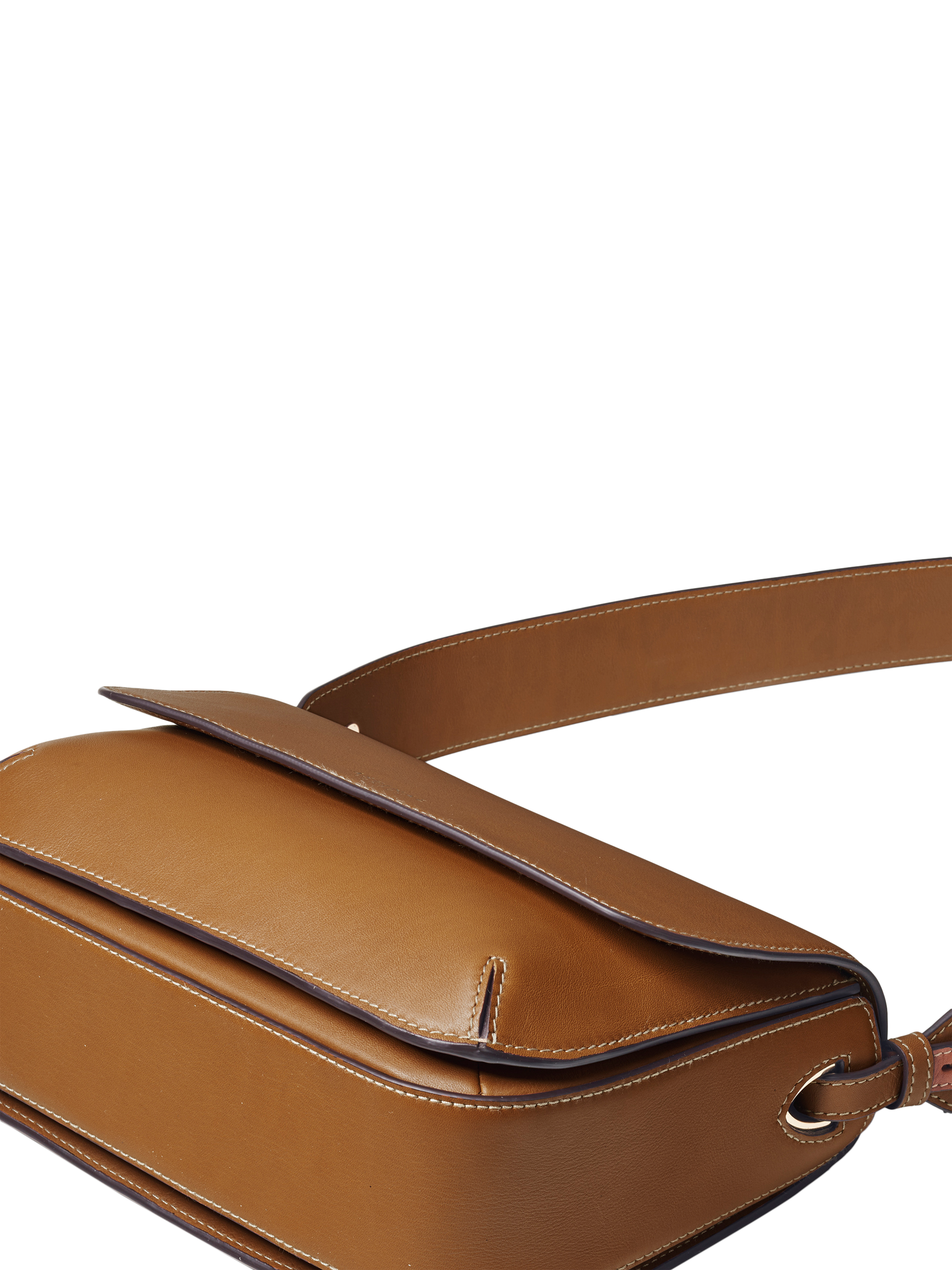 Product image 8 of 8, which shows Aspinal of London Ella Grande Leather Cross Body Bag, Tan