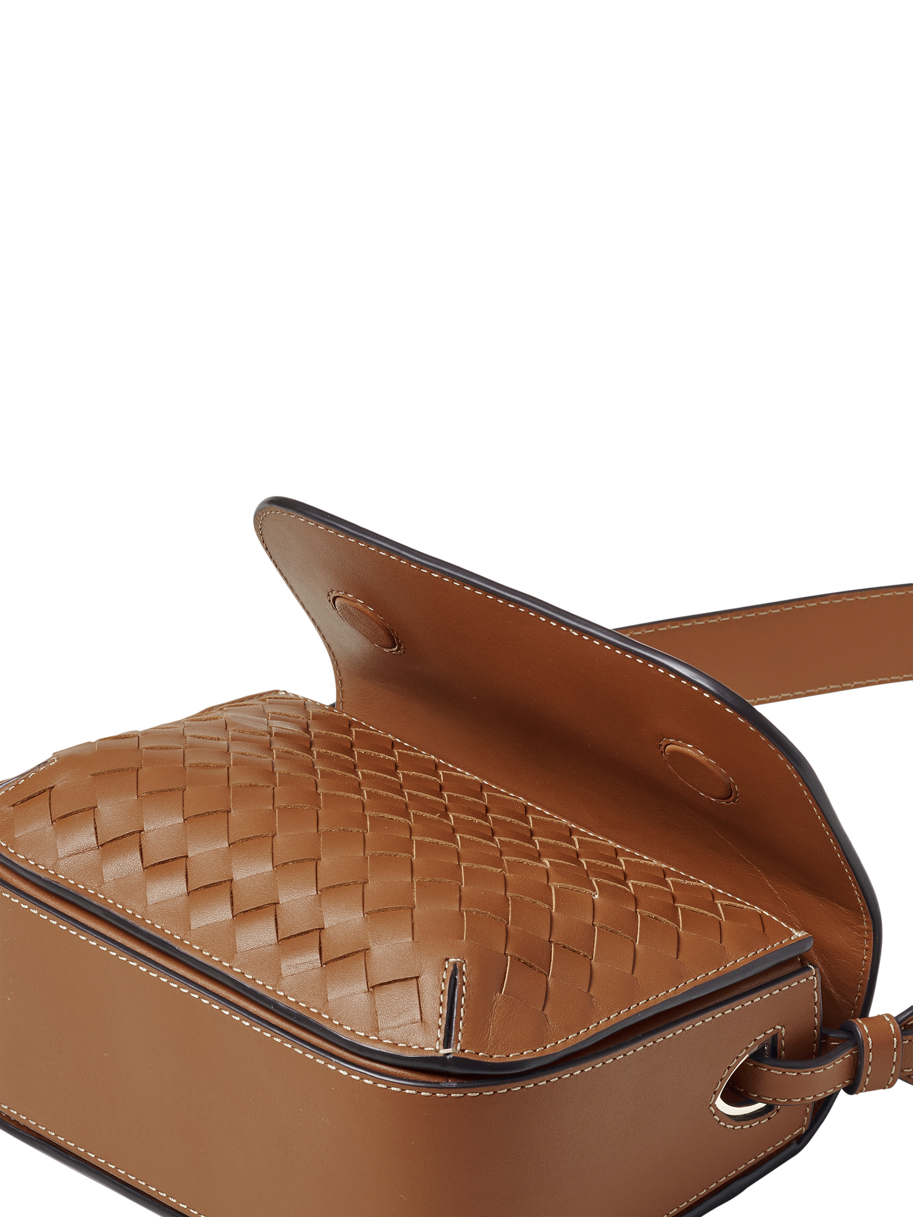 Product image 7 of 8, which shows Aspinal of London Ella Leather Cross Body Bag, Tan