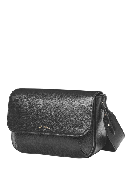 Aspinal of London Ella Grande Leather Cross Body Bag - view 2, Black