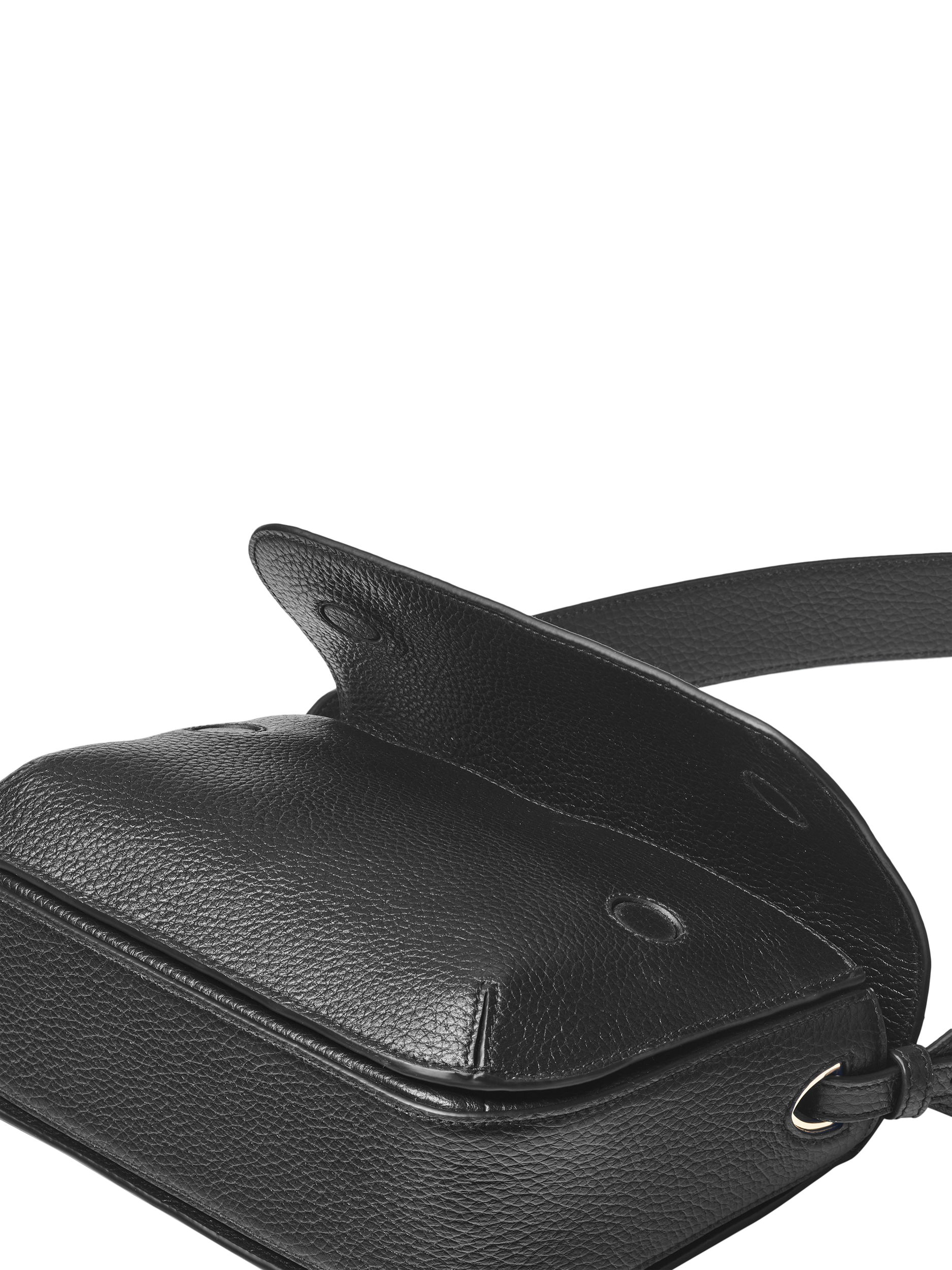 Product image 7 of 8, which shows Aspinal of London Ella Grande Leather Cross Body Bag, Black