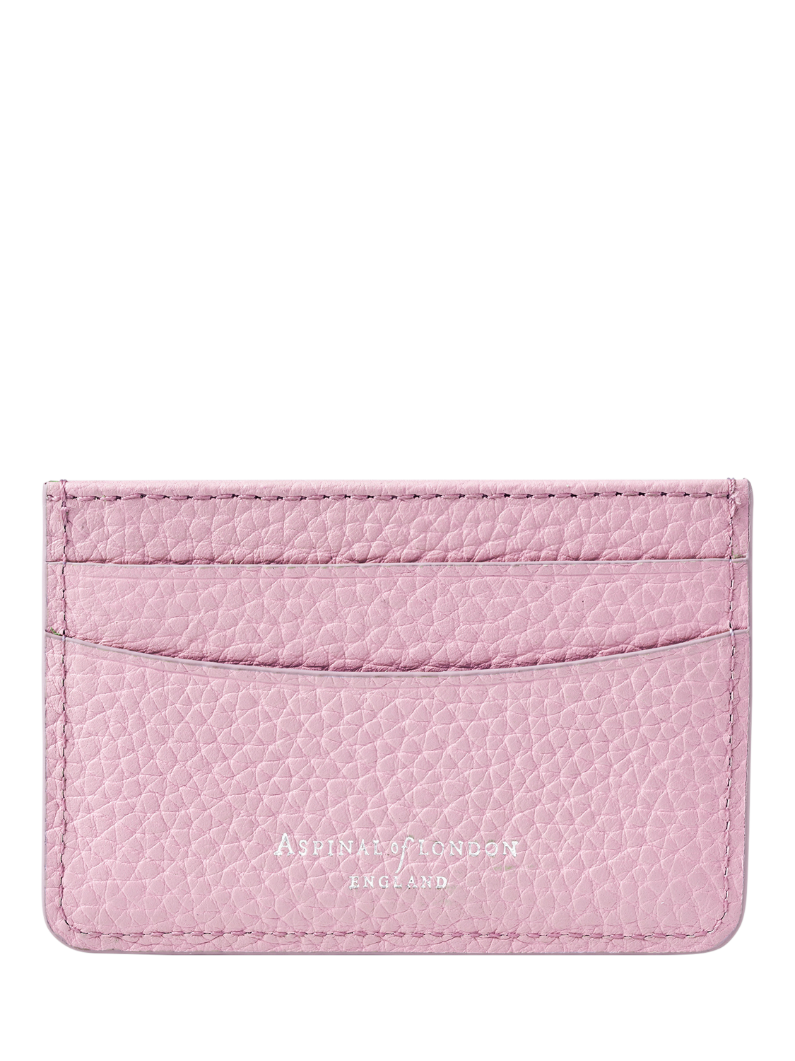 Product image 2 of 3, which shows Aspinal of London Leather Slim Credit Card Holder, Lilac