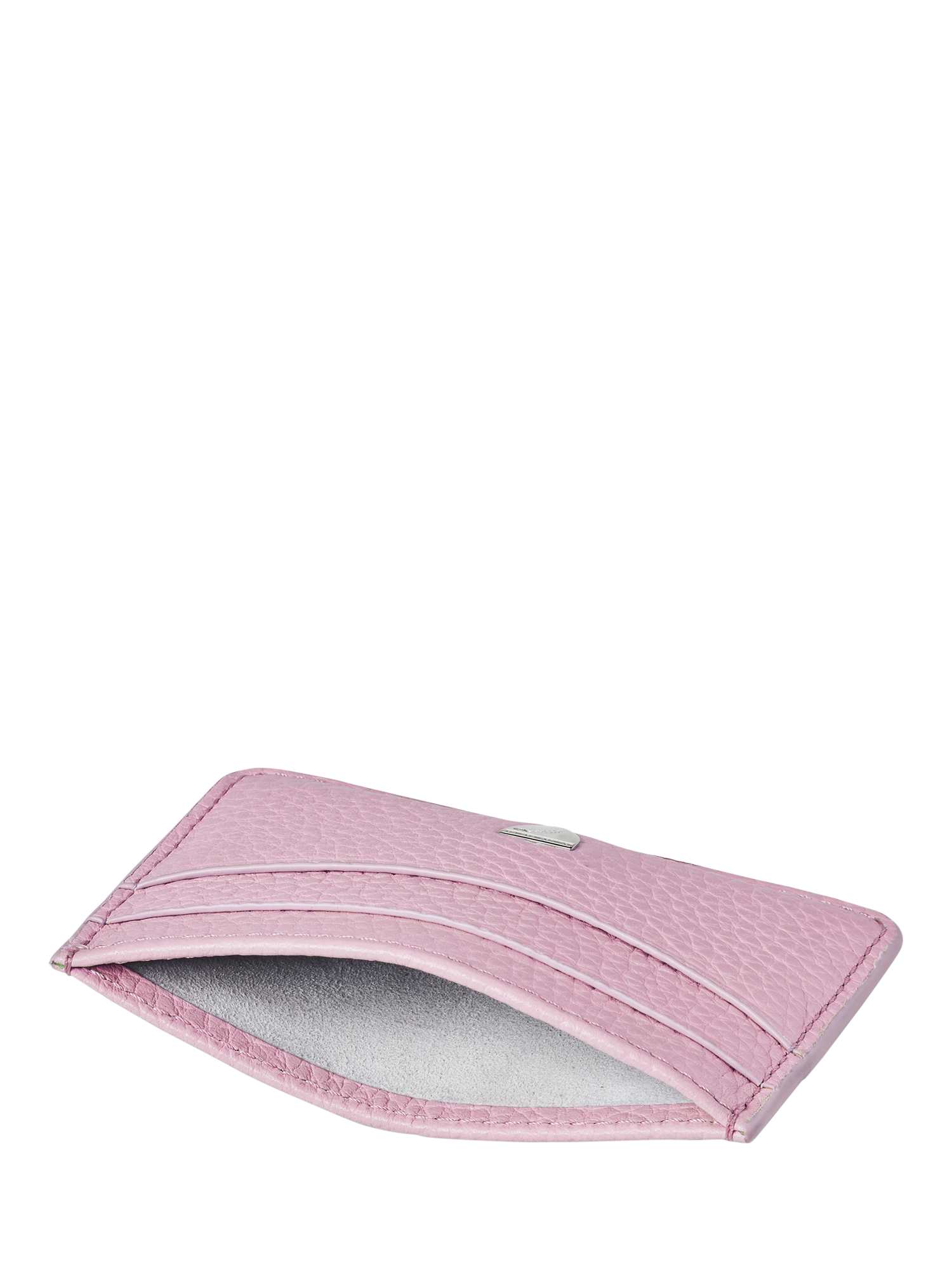 Product image 3 of 3, which shows Aspinal of London Leather Slim Credit Card Holder, Lilac