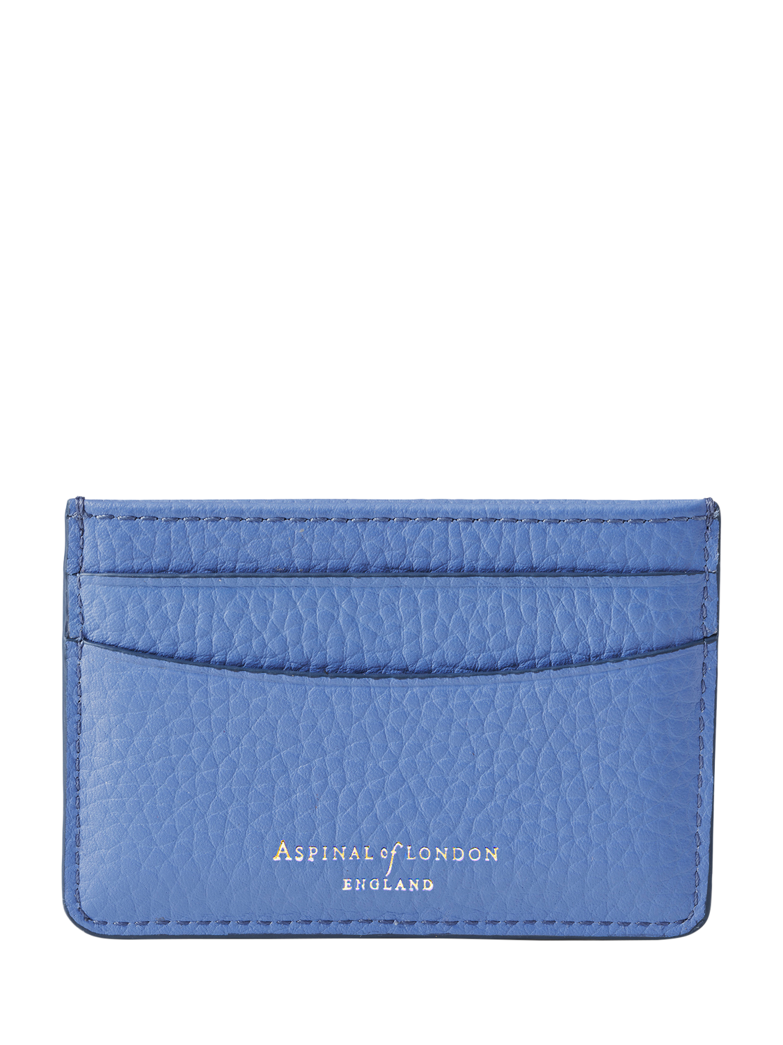 Product image 2 of 3, which shows Aspinal of London Leather Slim Credit Card Holder, Capri Blue