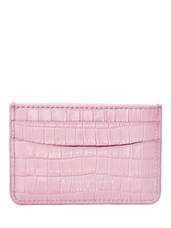 Aspinal of London Leather Slim Credit Card Holder - view 2, Lilac
