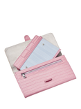 Aspinal of London Leather Travel Wallet, Lilac