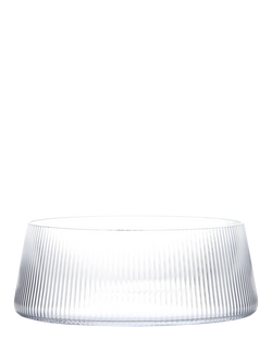 Anton Studio Designs Empire Glass Salad Bowl, 26cm, Clear, Clear