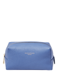 Aspinal of London Leather Makeup Bag, Capri Blue